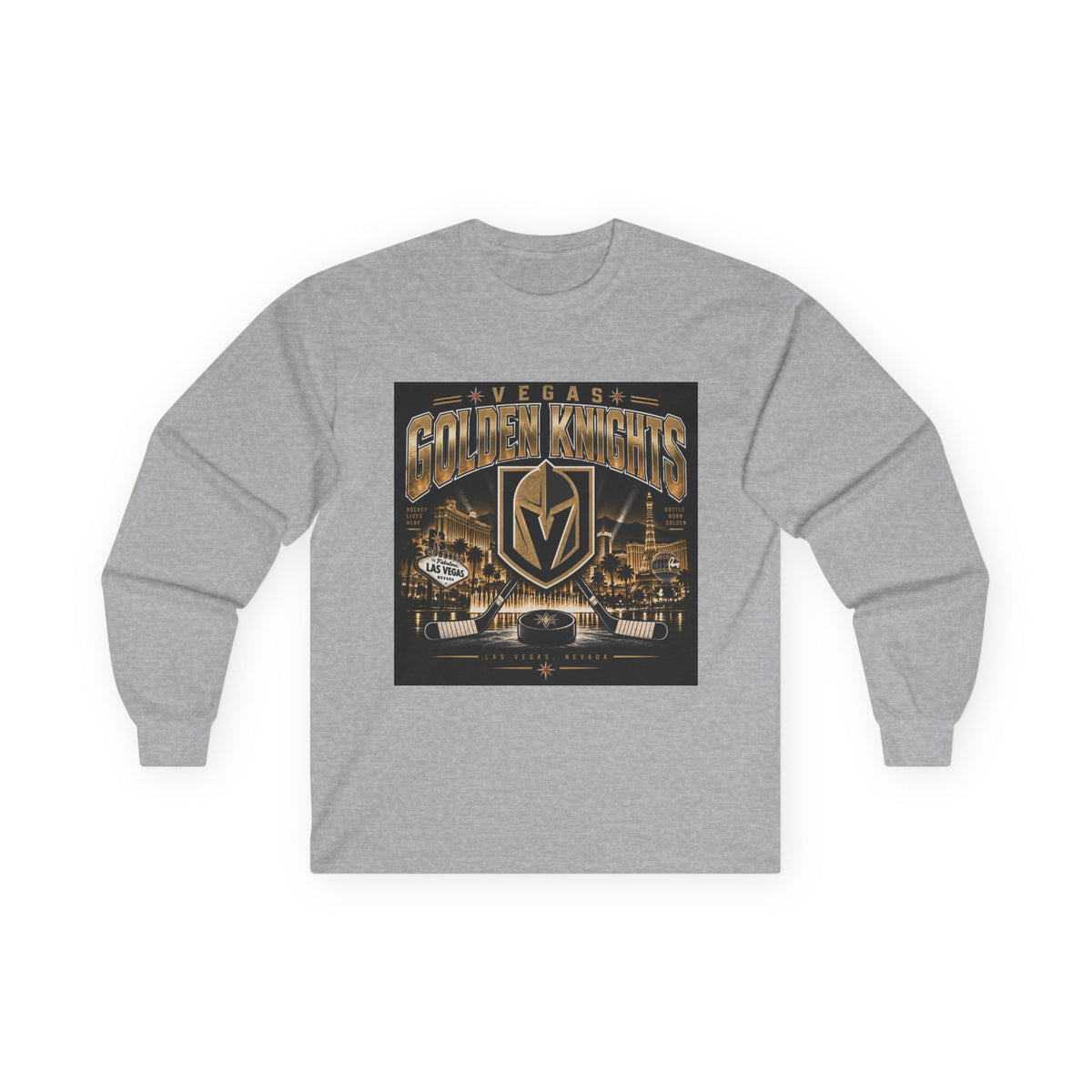 Golden Knights Vegas Nights - Unisex Ultra Cotton Long Sleeve Tee
