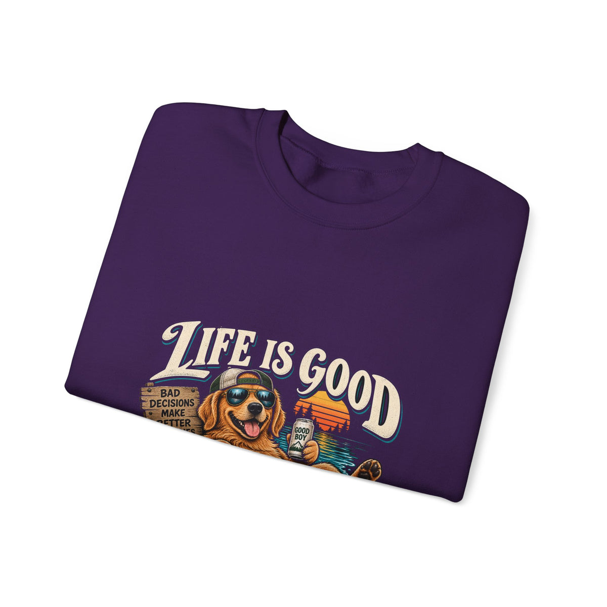 Life is Good Floatin' - Crewneck Sweatshirt
