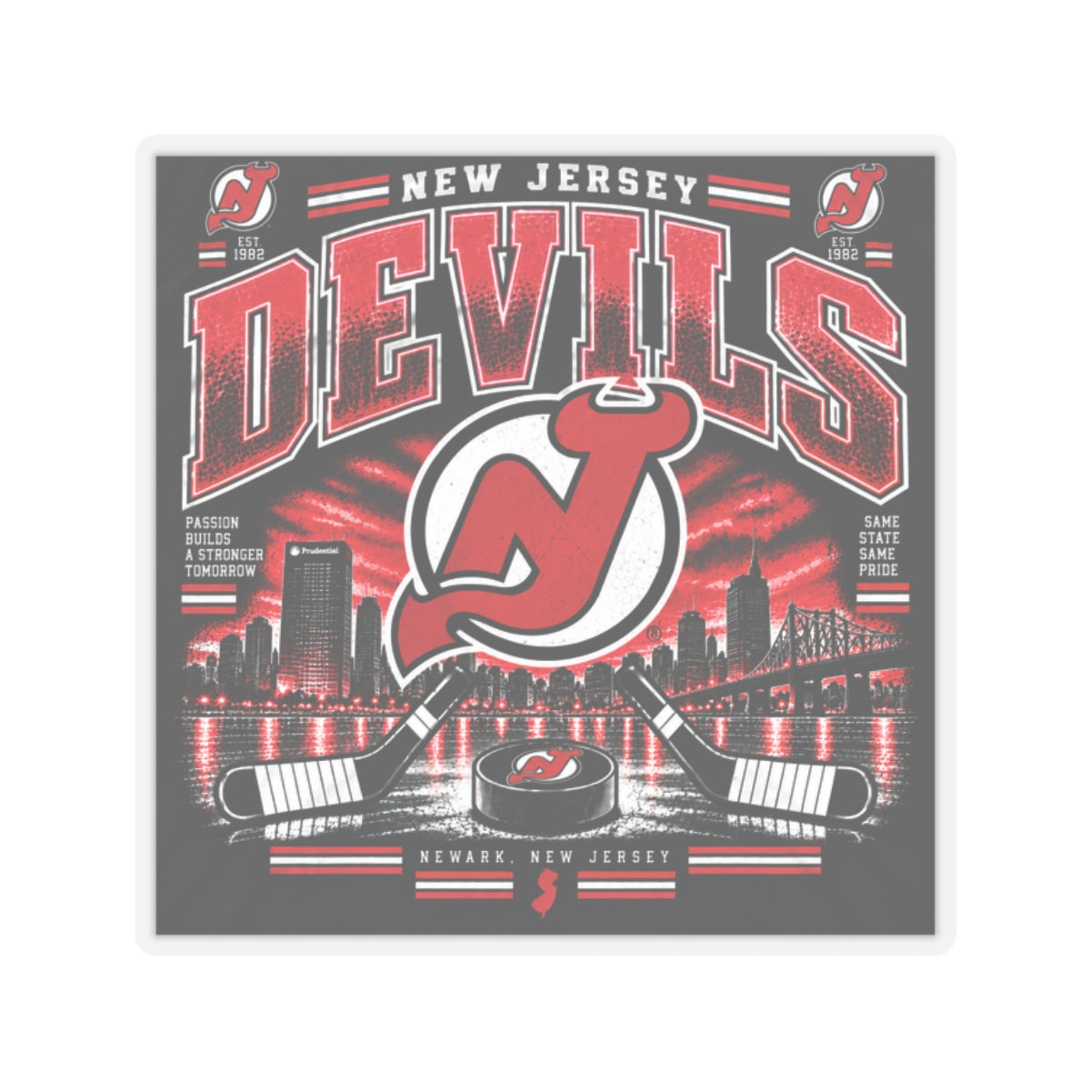 New Jersey Devils - Kiss-Cut Sticker