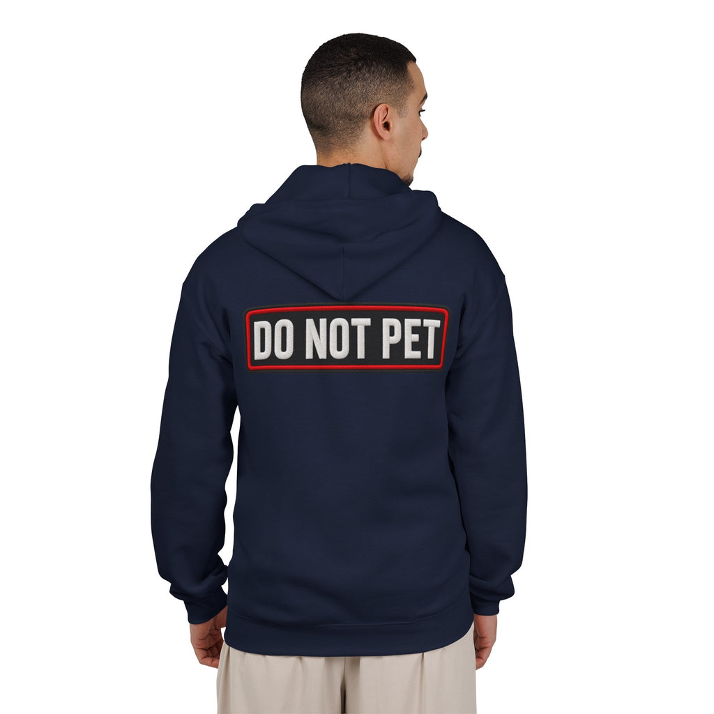 Do Not Pet - Service Dog Patch - Full-Zip Hooded Sweatshirt
