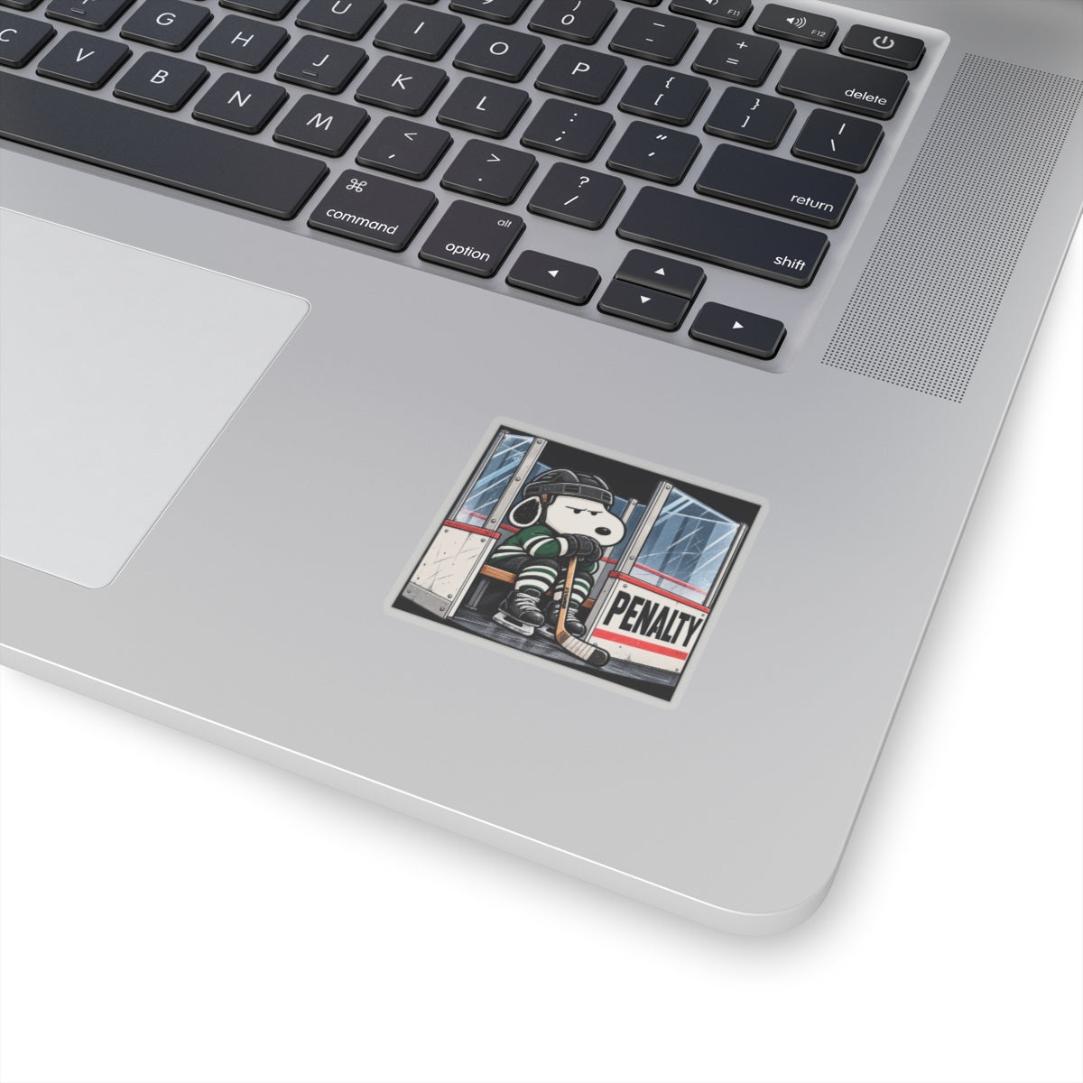 Snoopy Hockey Penalty Box Green - Kiss-Cut Sticker