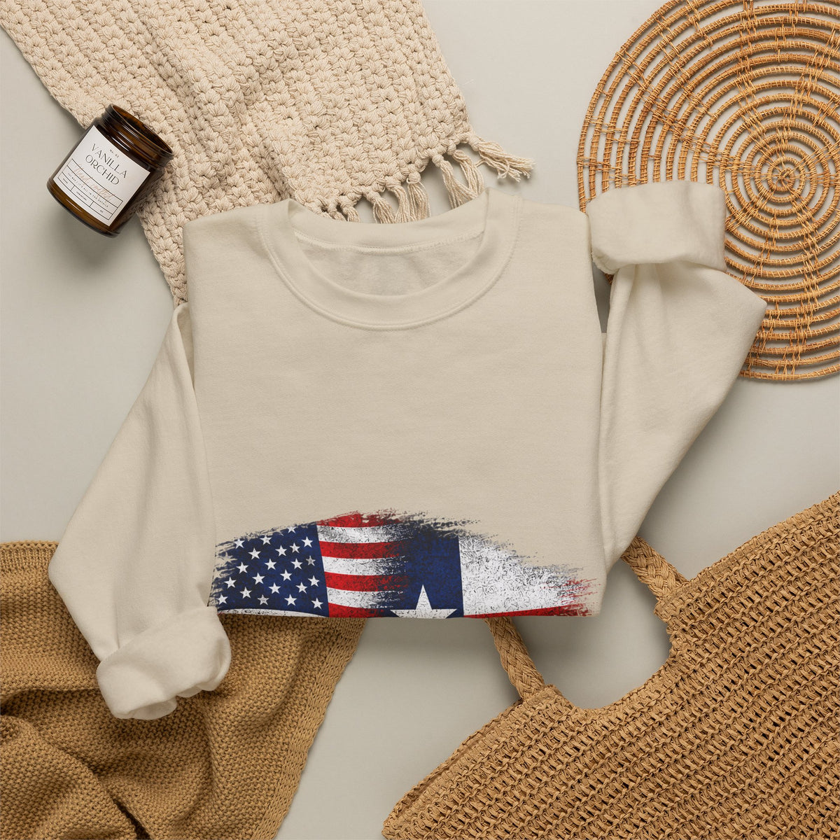 American by Birth, Texan by Choice - Crewneck Sweatshirt