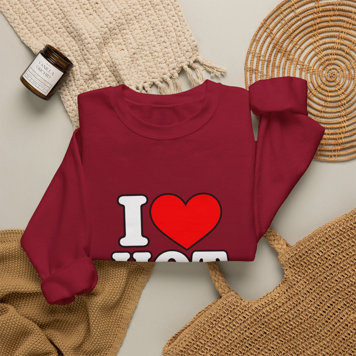 I Love Hot Dads - Crewneck Sweatshirt