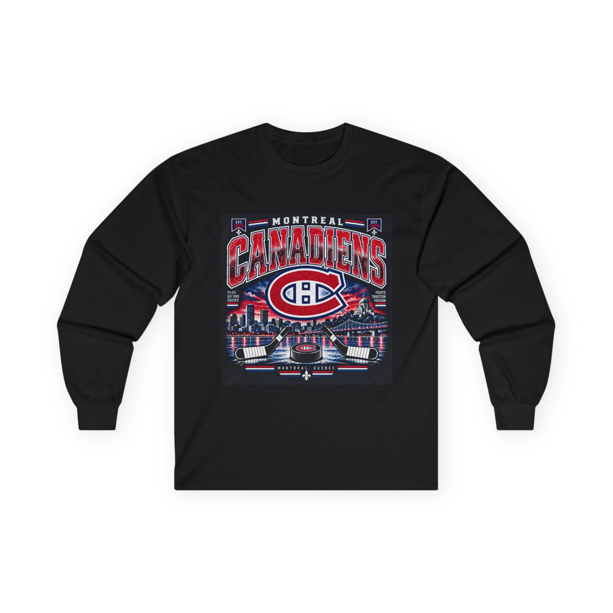 Montreal Canadiens Skyline - Unisex Ultra Cotton Long Sleeve Tee