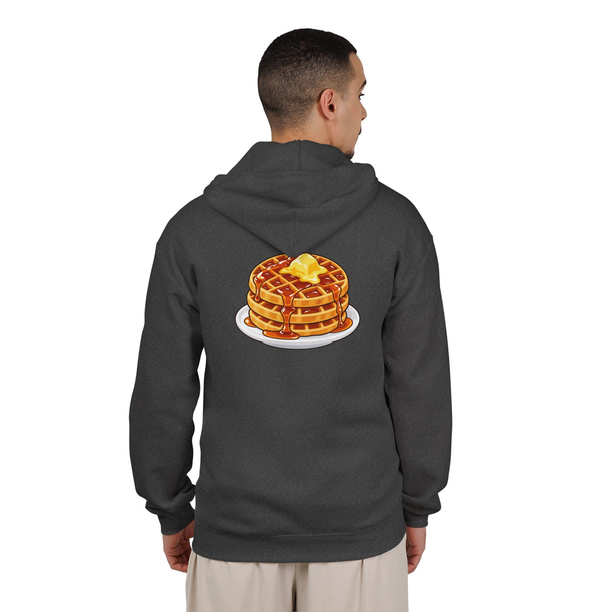 Cartoon Waffles - Full-Zip Hooded Sweatshirt