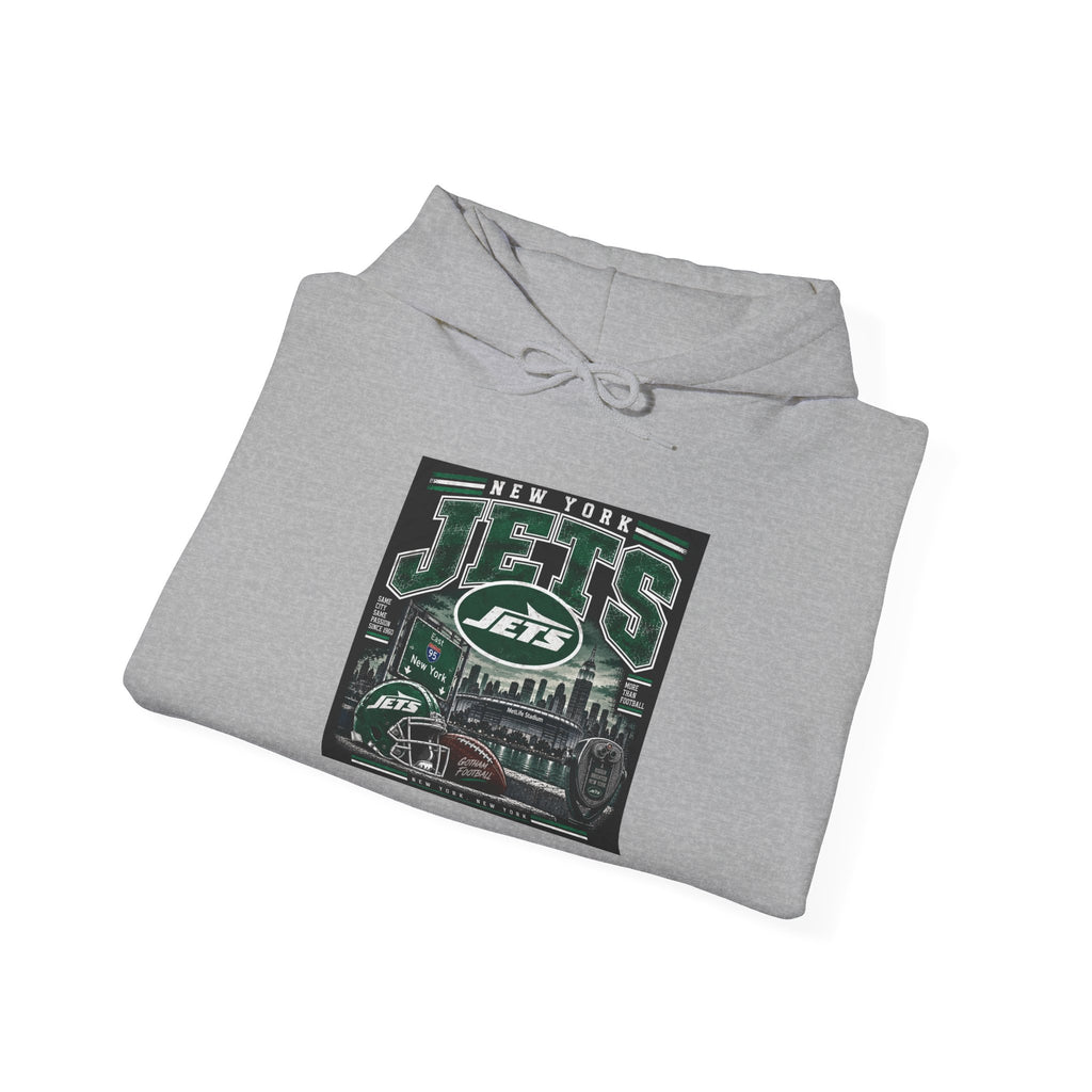 New York Jets Skyline - Hoodie