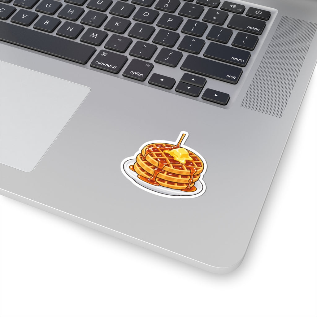 Cartoon Waffles - Kiss-Cut Sticker