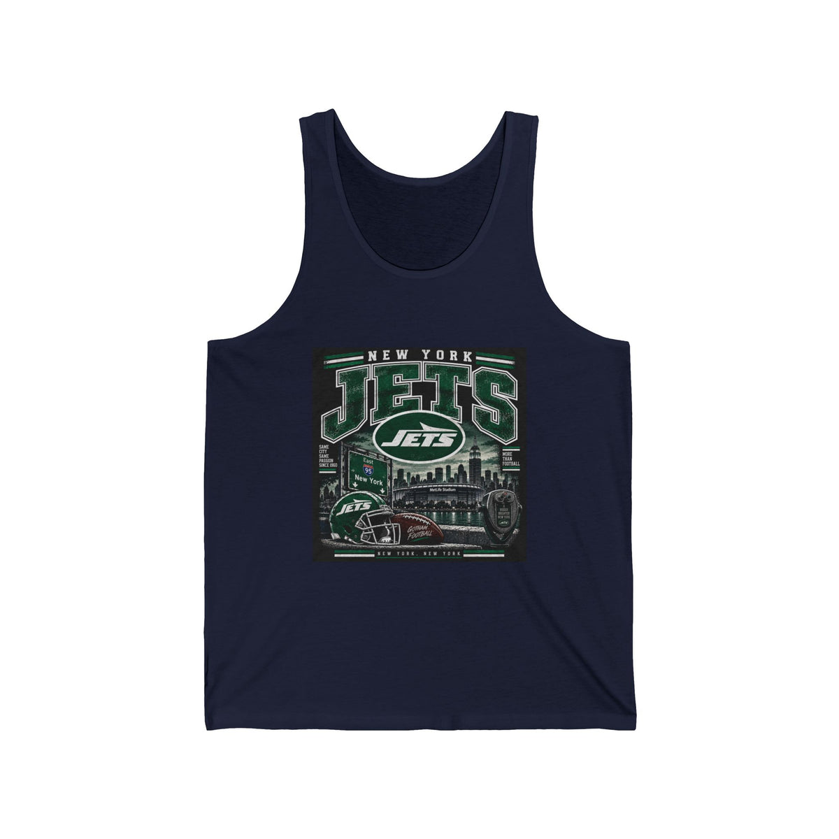 New York Jets Skyline - Athletic Tank