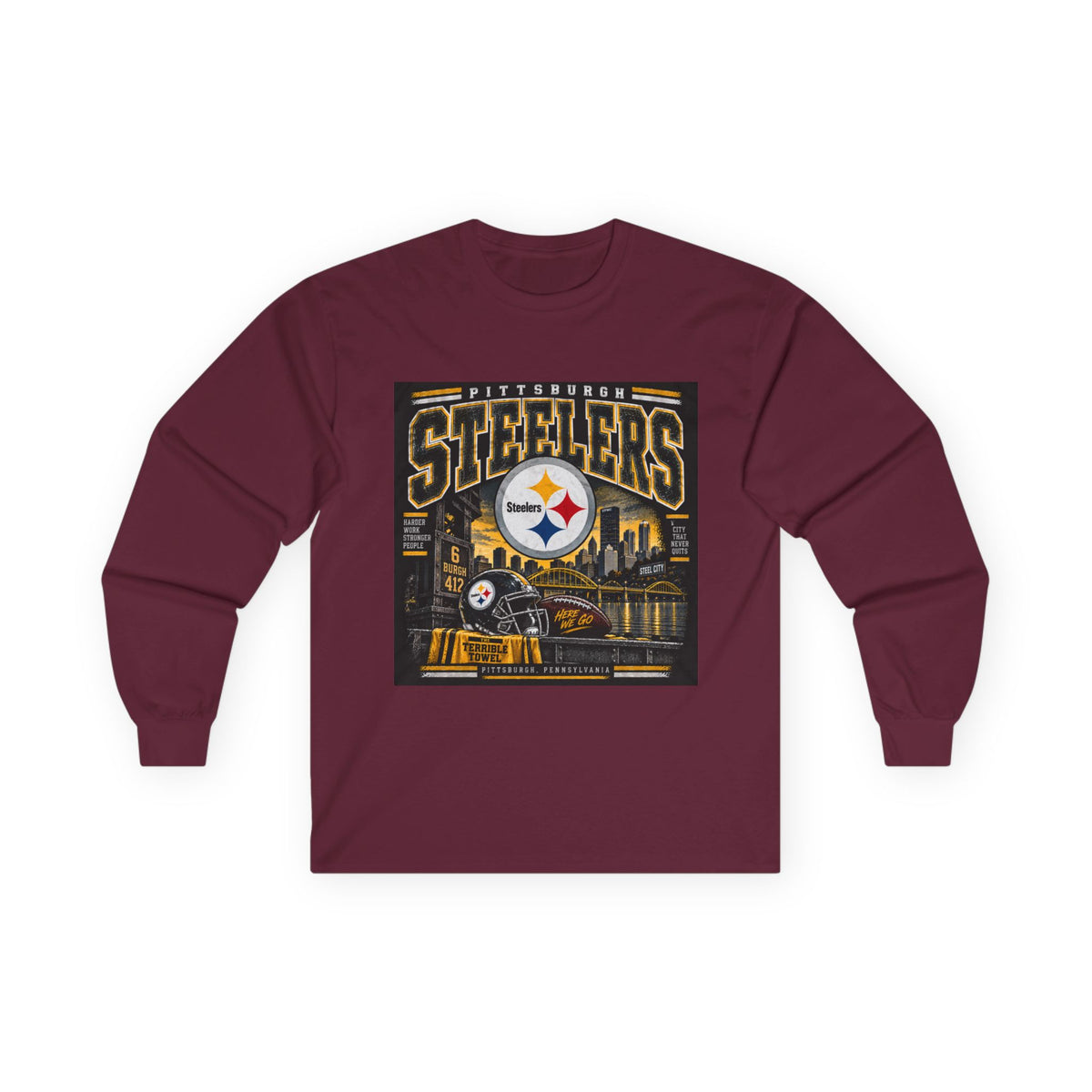 Pittsburgh Steelers Steel City Pride - Unisex Ultra Cotton Long Sleeve Tee