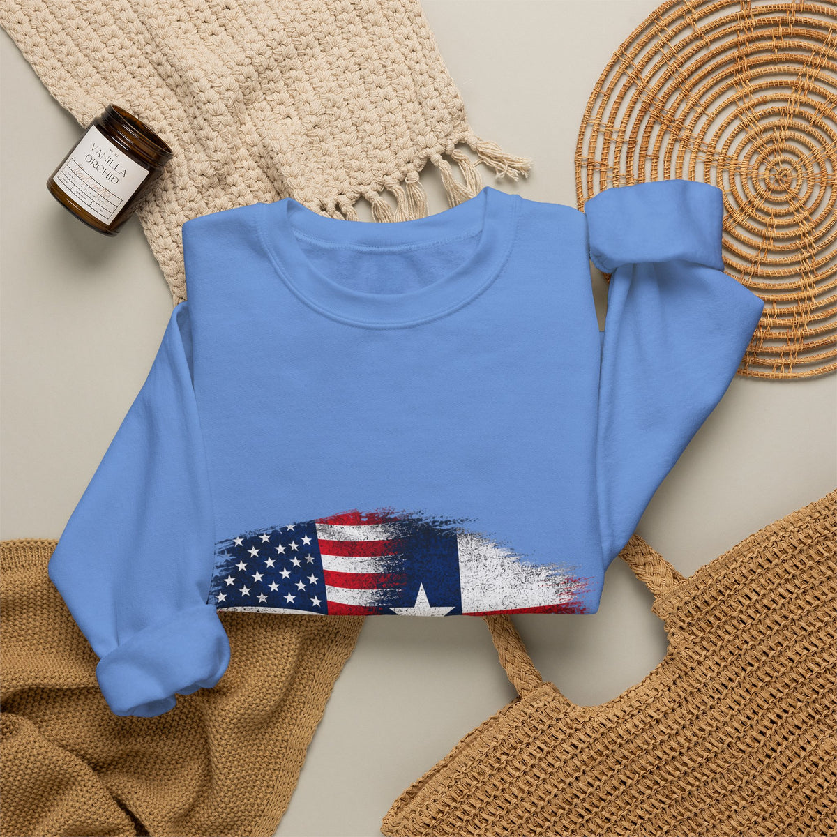 American by Birth, Texan by Choice - Crewneck Sweatshirt