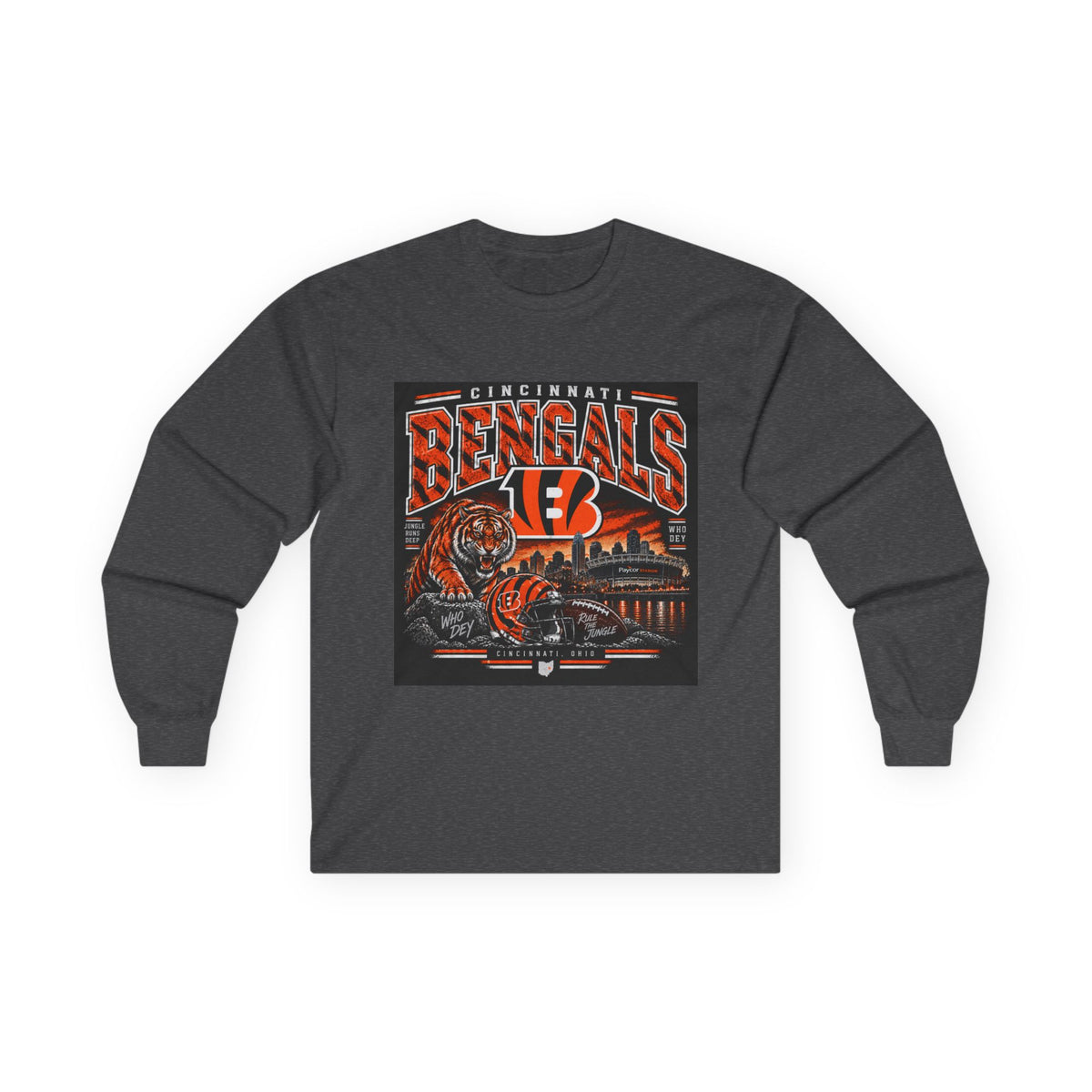 Cincinnati Bengals Jungle Reign - Unisex Ultra Cotton Long Sleeve Tee