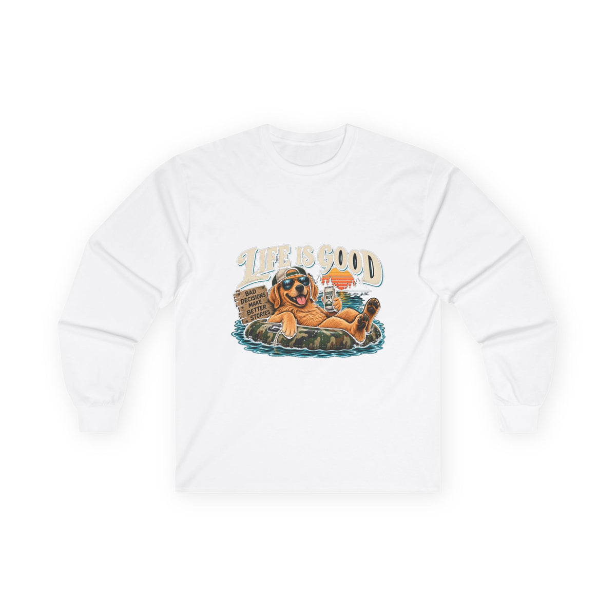 Life is Good Floatin' - Unisex Ultra Cotton Long Sleeve Tee