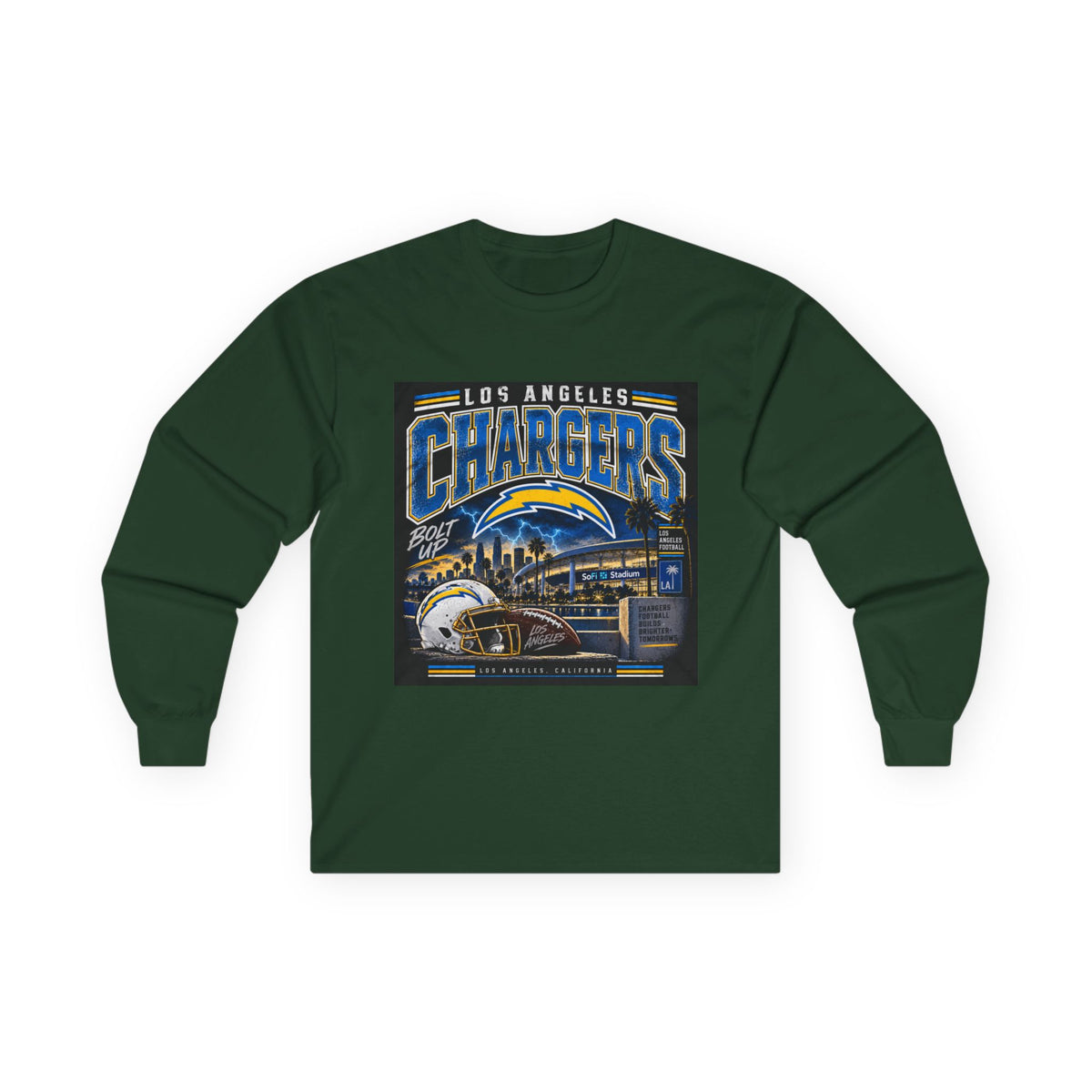 Los Angeles Chargers Bolt Up - Unisex Ultra Cotton Long Sleeve Tee
