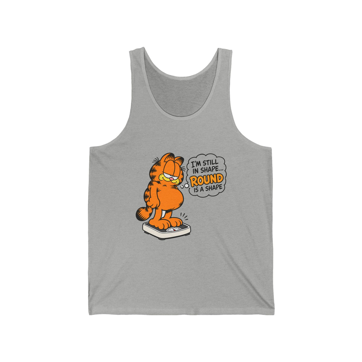 Round Shape Garfield - Athletic Tank