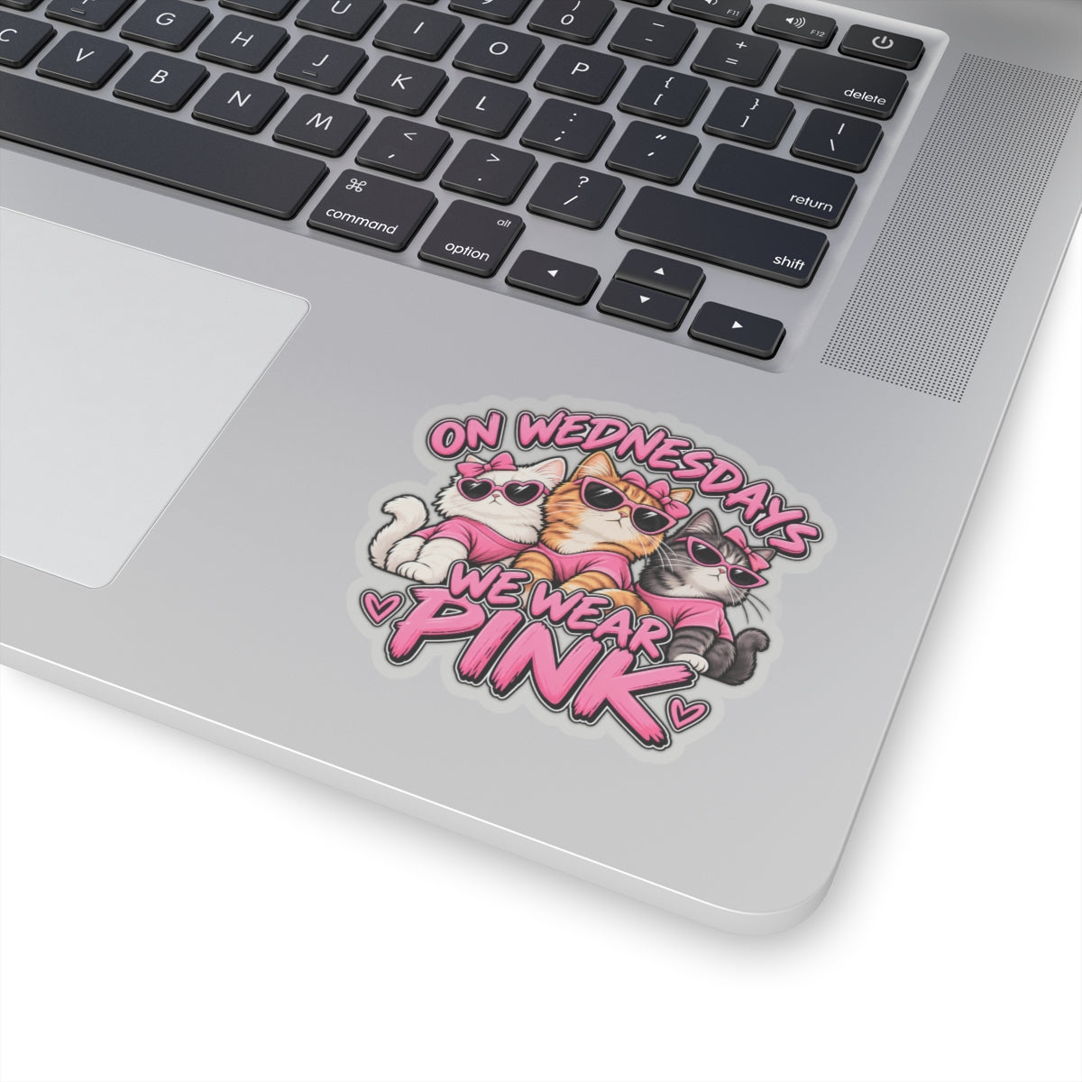 On Wednesdays We Wear Pink - Kiss-Cut Sticker