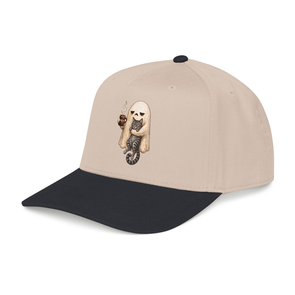 Meh Ghost and Gray Tabby Cat - OTTO Baseball Hat