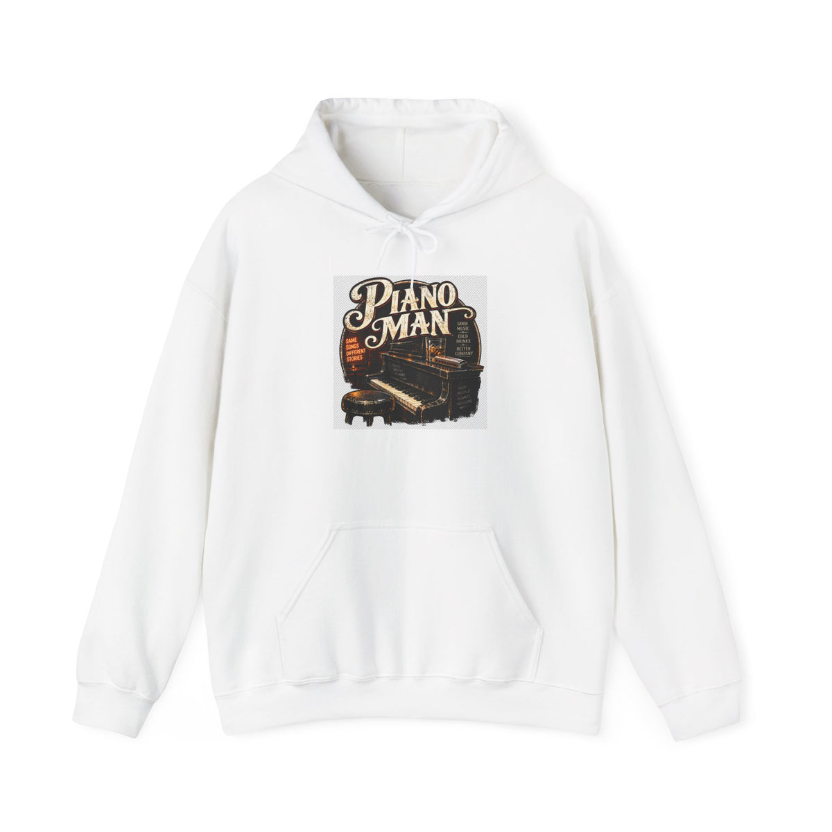 Piano Man Retro Bar - Hoodie