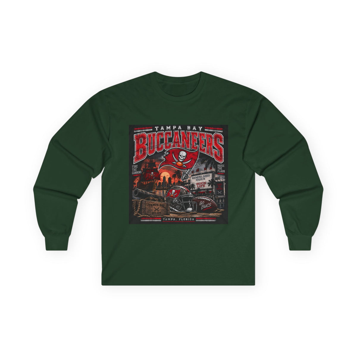 Tampa Bay Buccaneers Pirate Heritage - Unisex Ultra Cotton Long Sleeve Tee