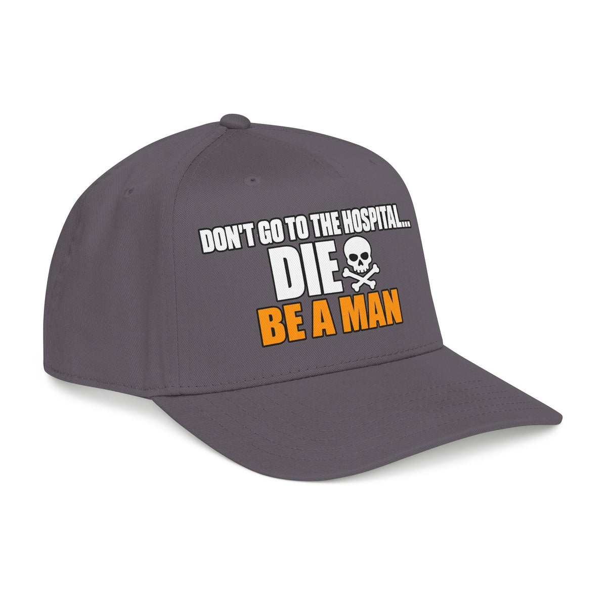 Dont Go to the Hospital - White Outlined - OTTO Baseball Hat