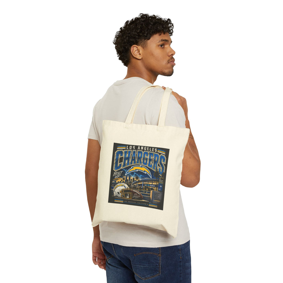 Los Angeles Chargers Bolt Up - Canvas Tote