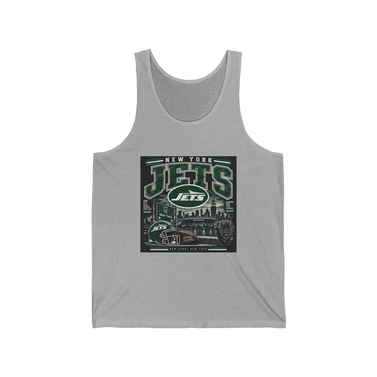 New York Jets Skyline - Athletic Tank