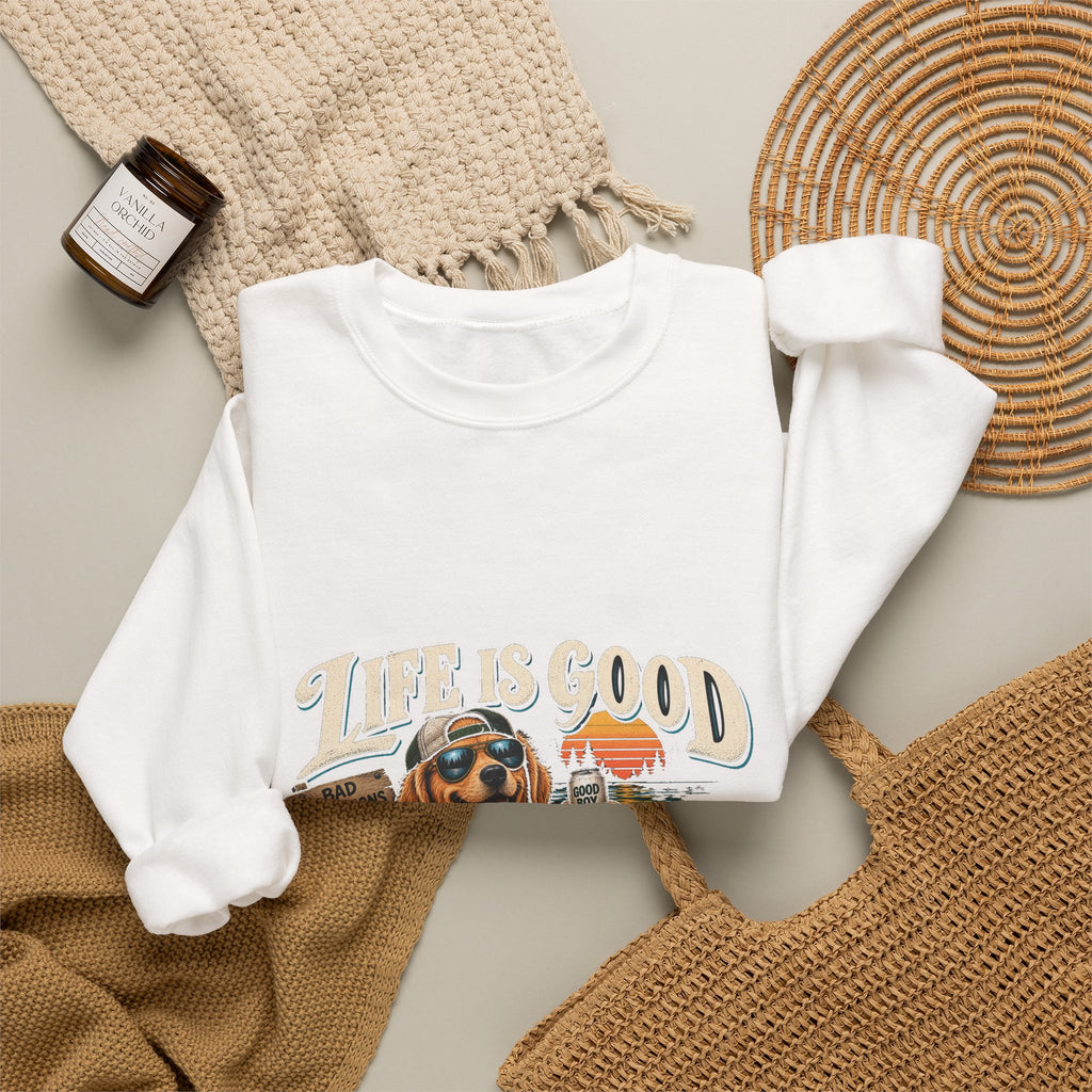 Life is Good Floatin' - Crewneck Sweatshirt