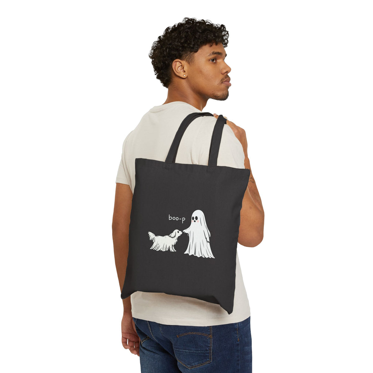 Boo-p Ghost and Dog - Canvas Tote