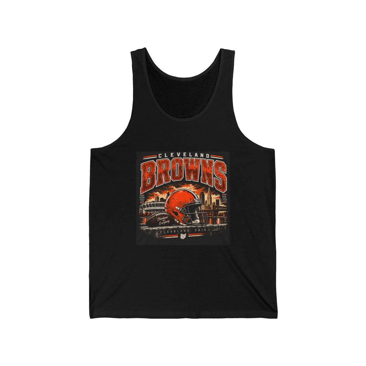 Cleveland Browns Skyline - Athletic Tank