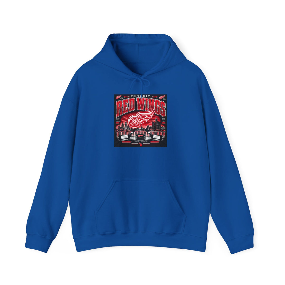 Detroit Red Wings Hockey Skyline - Hoodie