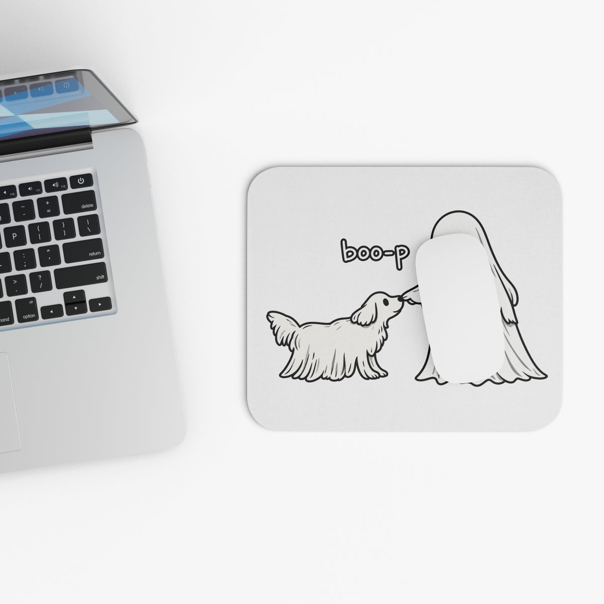 Boo-p Ghost and Dog - Mouse Pad