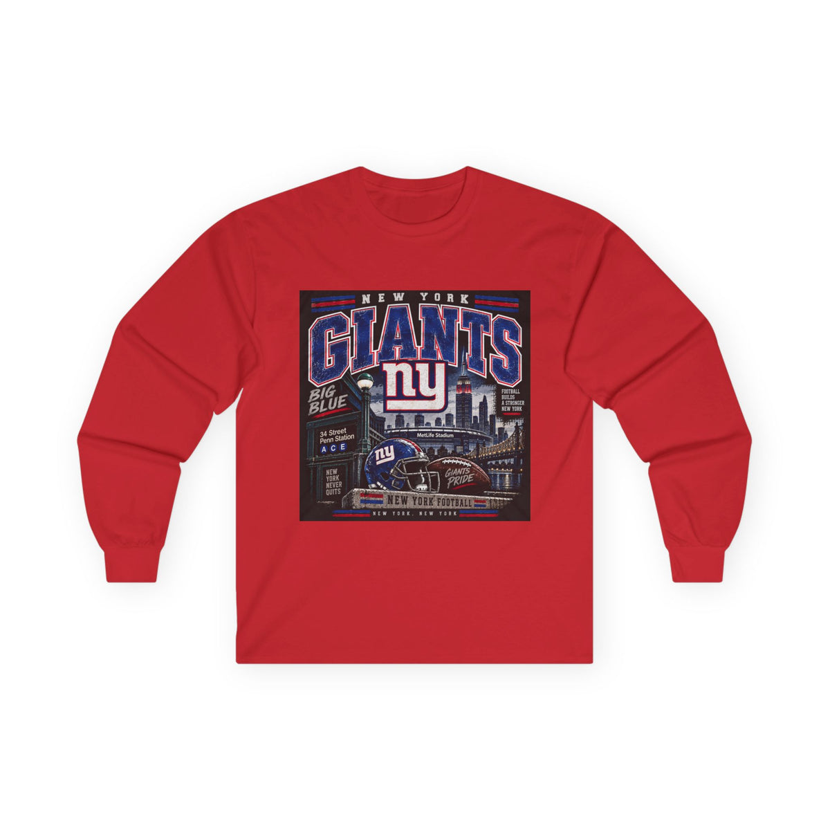 New York Giants Big Blue - Unisex Ultra Cotton Long Sleeve Tee