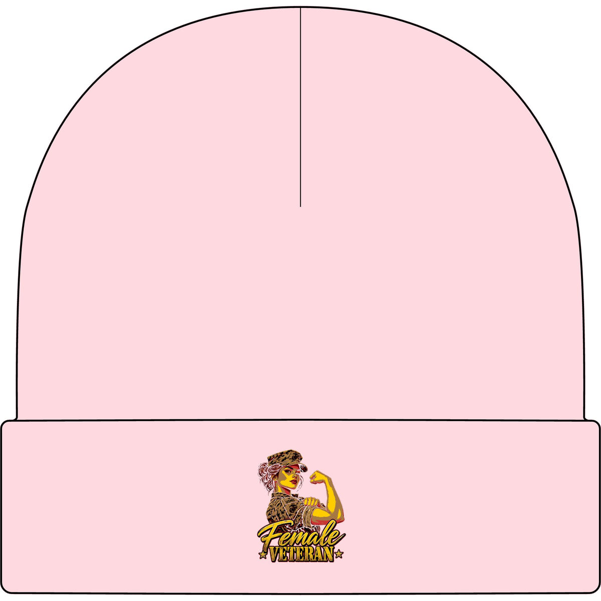 Female Veteran Pride - AS Colour 1107 Cuff Beanie