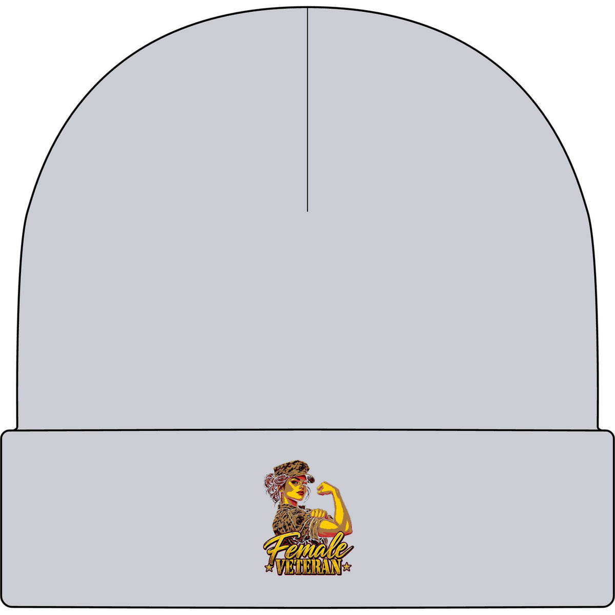 Female Veteran Pride - AS Colour 1107 Cuff Beanie