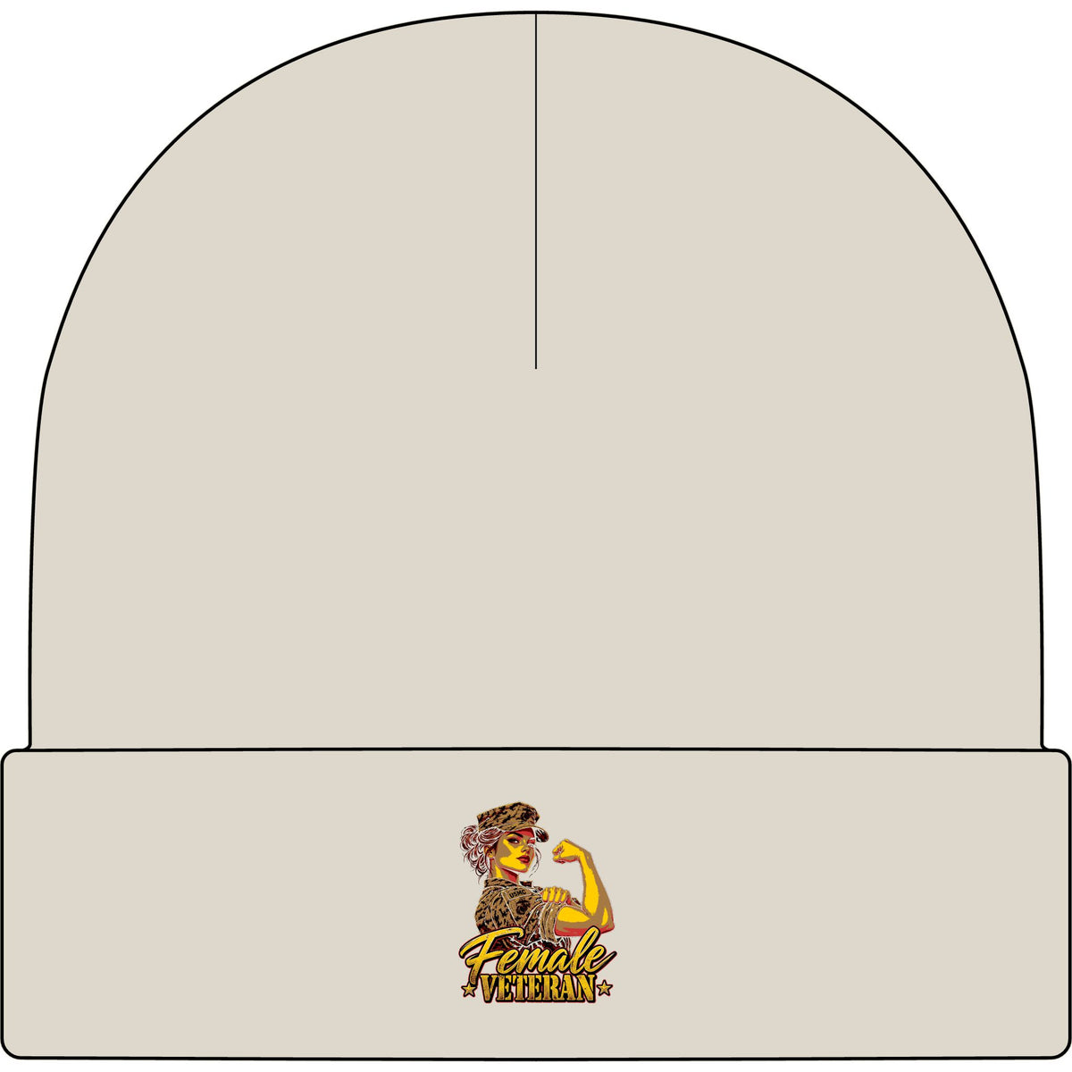 Female Veteran Pride - AS Colour 1107 Cuff Beanie