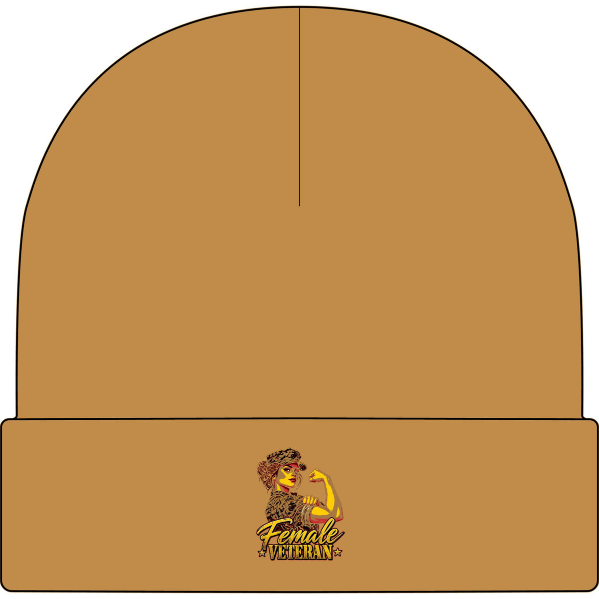 Female Veteran Pride - AS Colour 1107 Cuff Beanie