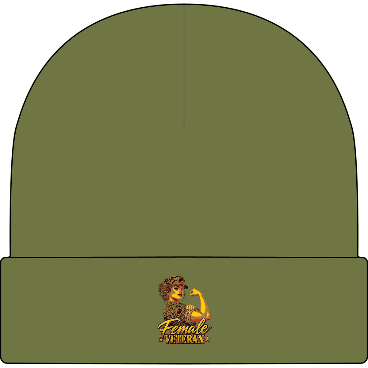 Female Veteran Pride - AS Colour 1107 Cuff Beanie