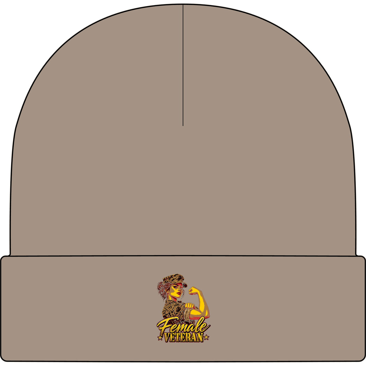 Female Veteran Pride - AS Colour 1107 Cuff Beanie