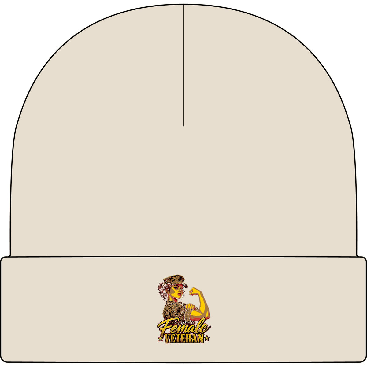 Female Veteran Pride - AS Colour 1107 Cuff Beanie