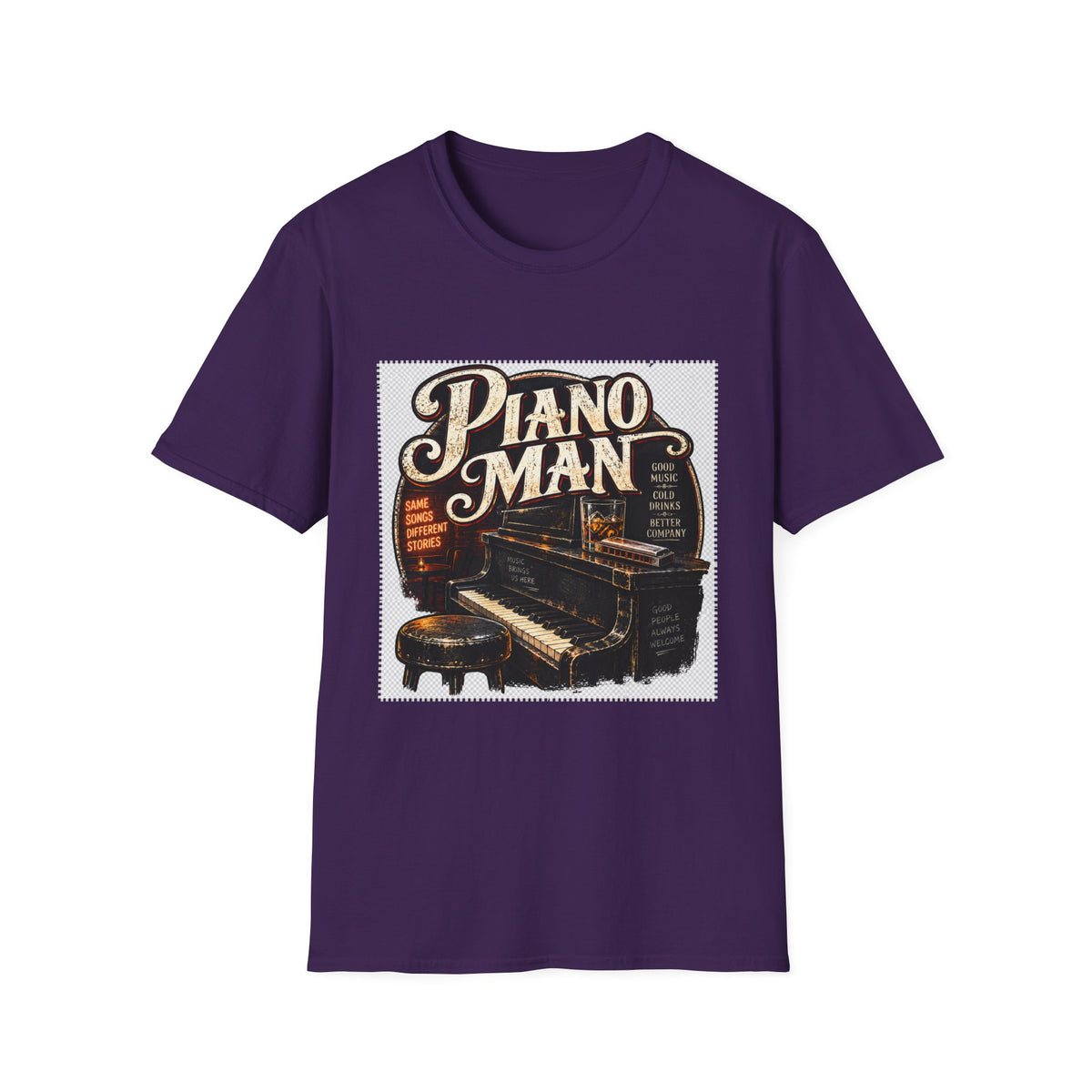 Piano Man Retro Bar - Classic Tee