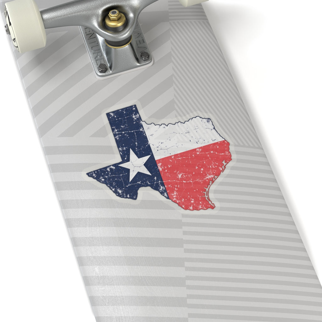 Weathered Texas Flag - Kiss-Cut Sticker