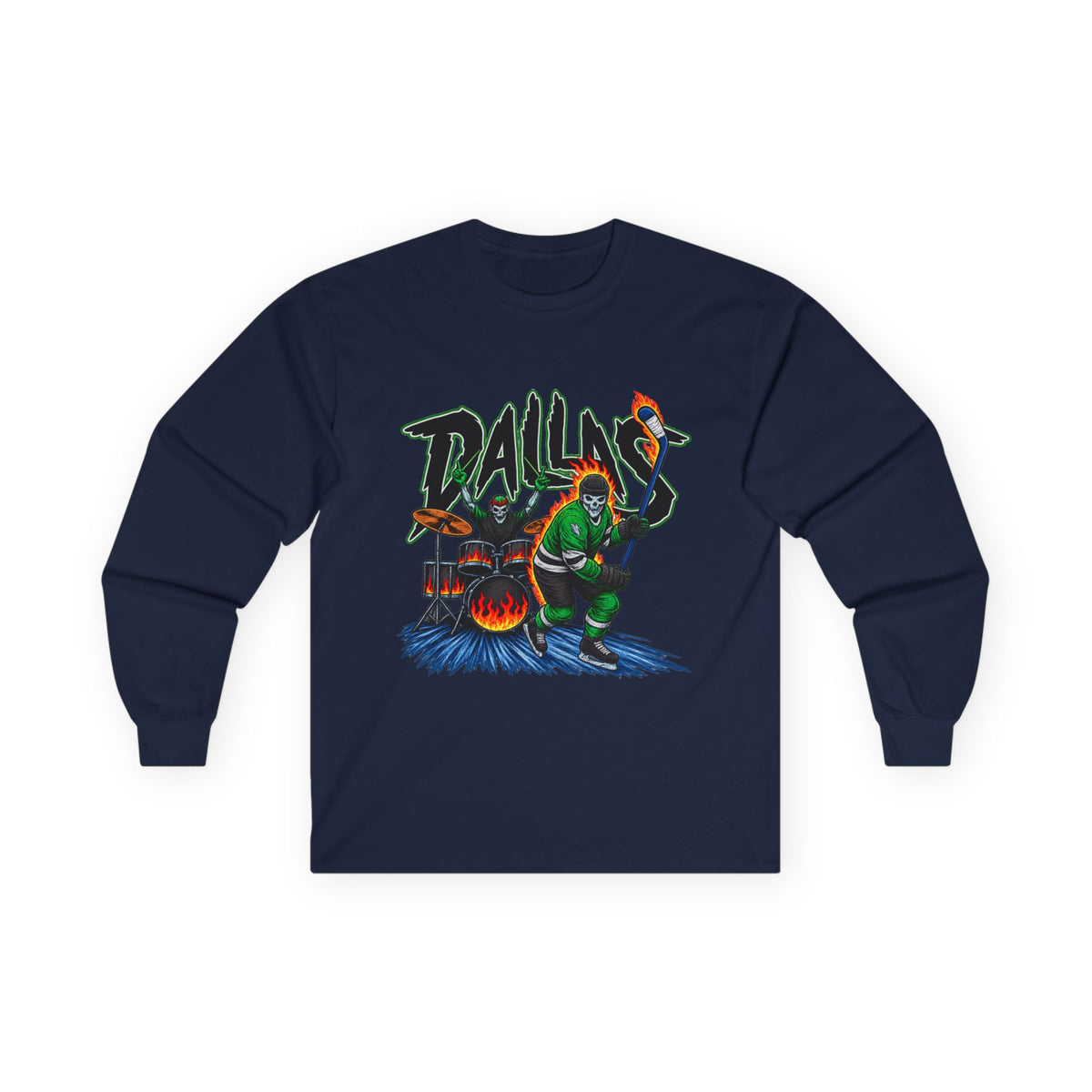 Dallas Stars Skeleton - Unisex Ultra Cotton Long Sleeve Tee