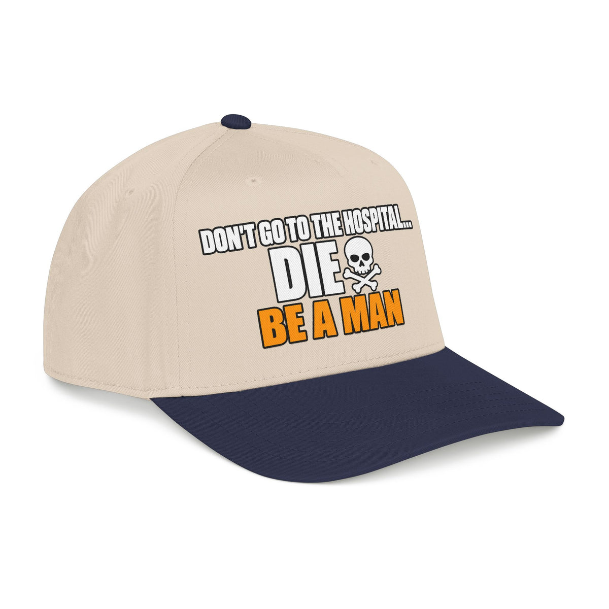 Dont Go to the Hospital - White Outlined - OTTO Baseball Hat
