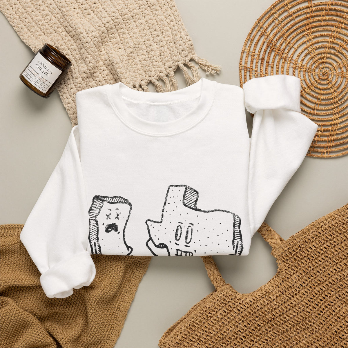 Texas v California - Crewneck Sweatshirt