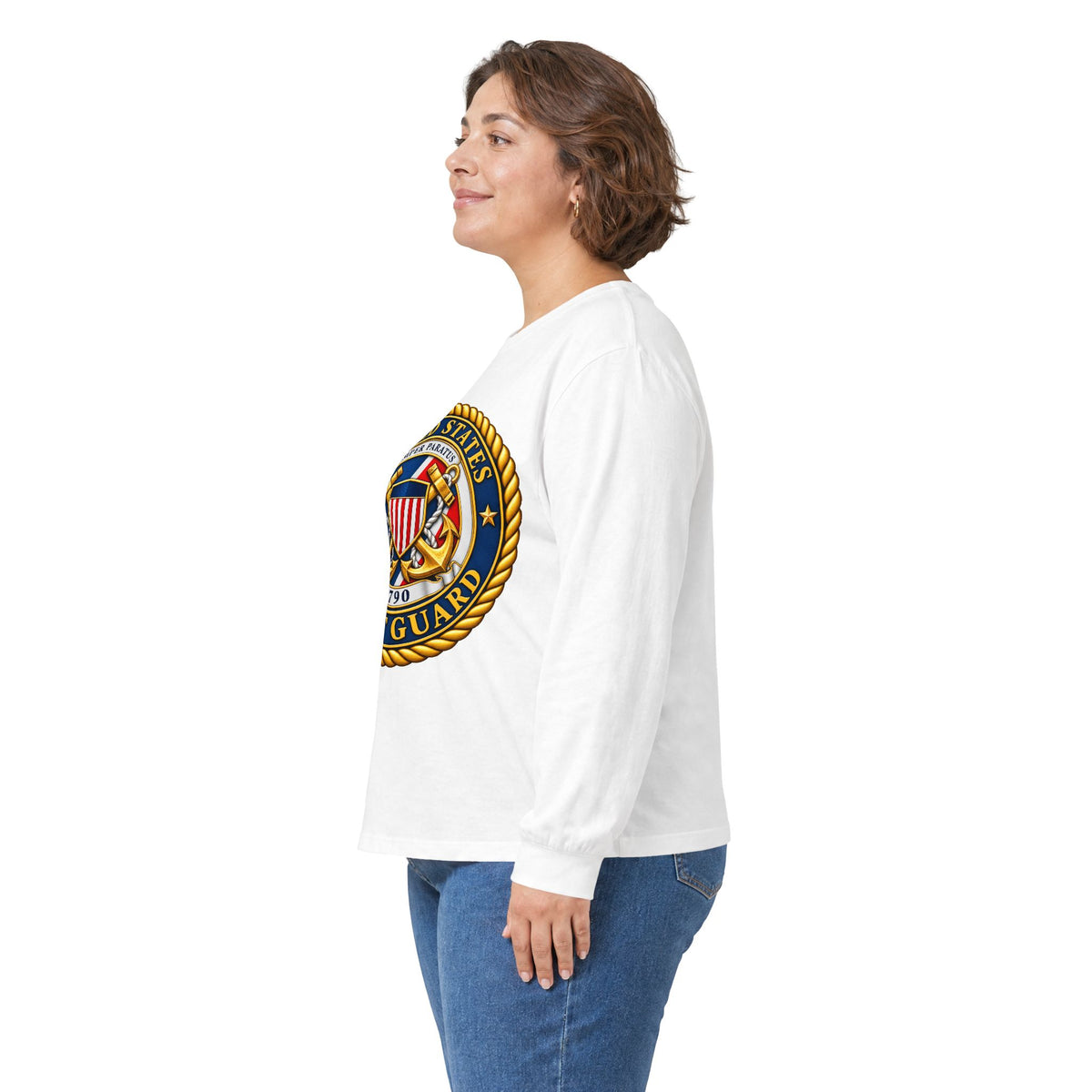 U.S. Coast Guard Emblem - Unisex Ultra Cotton Long Sleeve Tee