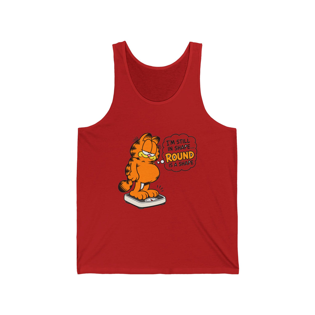 Round Shape Garfield - Athletic Tank