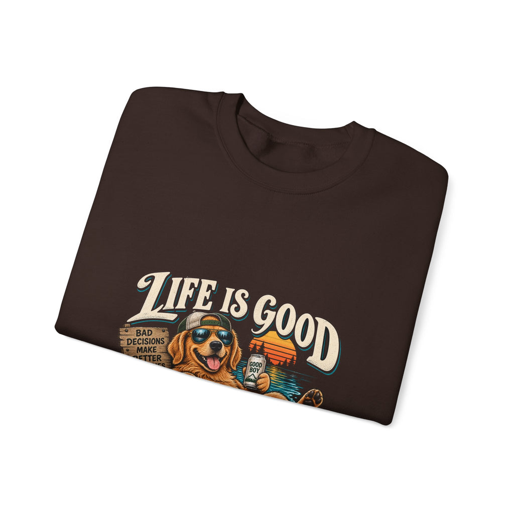 Life is Good Floatin' - Crewneck Sweatshirt