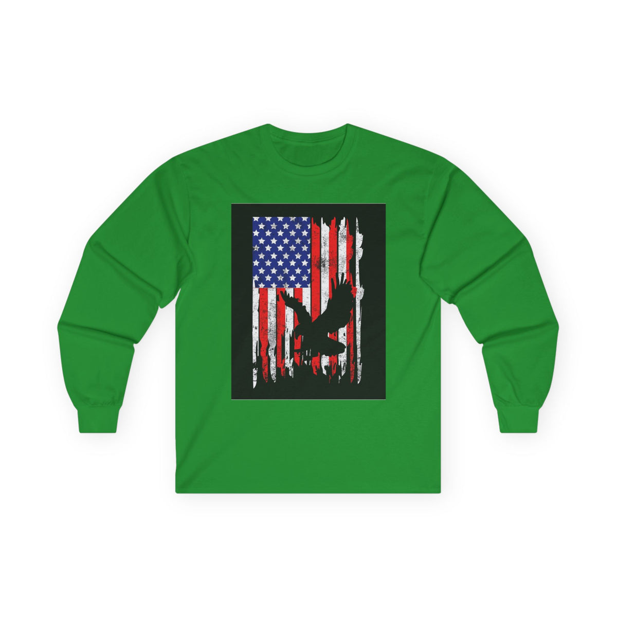 Old Glory Eagle - Unisex Ultra Cotton Long Sleeve Tee