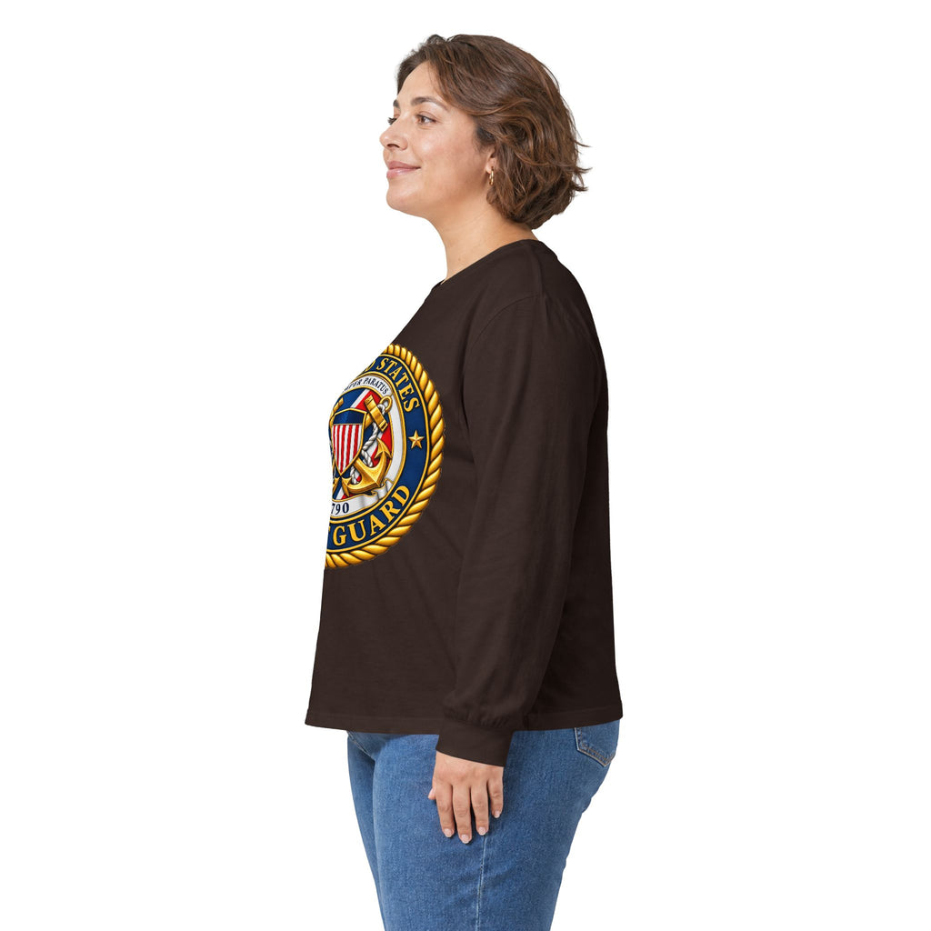 U.S. Coast Guard Emblem - Unisex Ultra Cotton Long Sleeve Tee