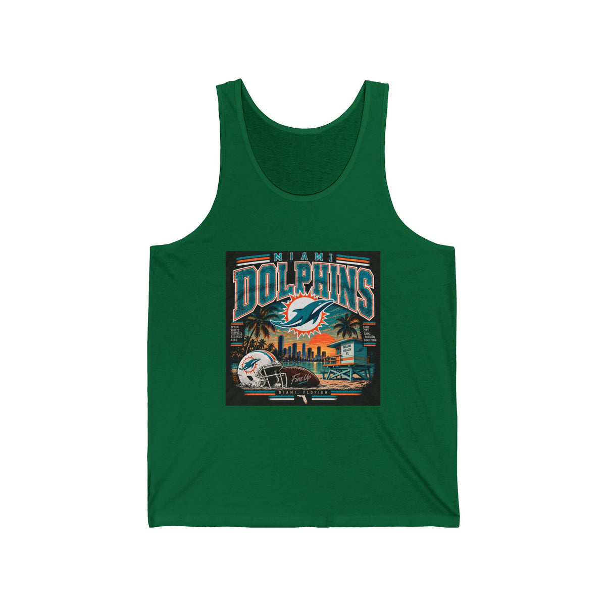 Miami Dolphins Paradise - Athletic Tank