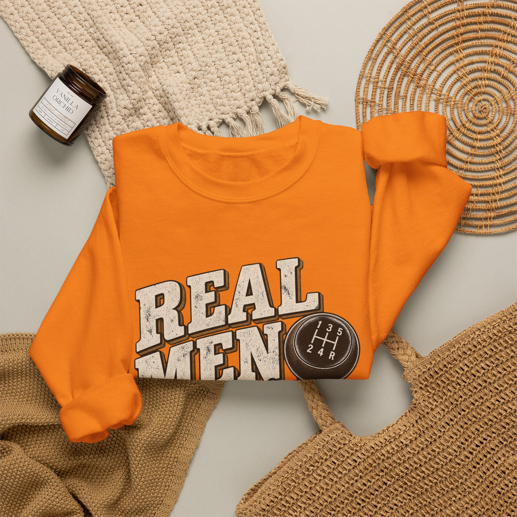 Real Men Shift - Crewneck Sweatshirt